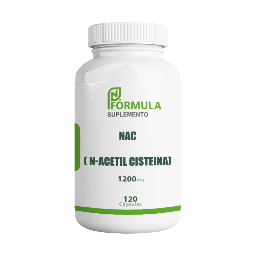 Nac 1200mg 120 capsulas (60 DOSES) recuperação muscular Vegano em Oferta na Shopee