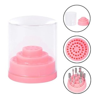 Organizador de Brocas 48 Furos Unhas Porta Brocas Lixadeira Acrílico Tampa Transparente Antipoeira em Oferta na Shopee