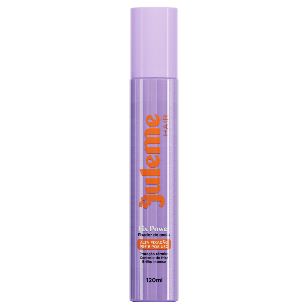 Fixador De Cachos Fix Power Alta Fixação Controle Do Frizz Ju Leme Hair 120 ml em Oferta na Shopee
