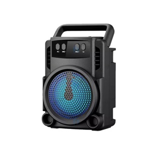 Caixa de Som Portátil Bluetooth com LED Rádio FM USB e SD em Oferta na Shopee