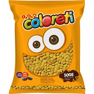 Coloreti Confeito de Chocolate Colorido Amarelo 500g Jazam em Oferta na Shopee
