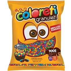 Coloreti Confeito de Chocolate Colorido Sortido Mini 900g Jazam