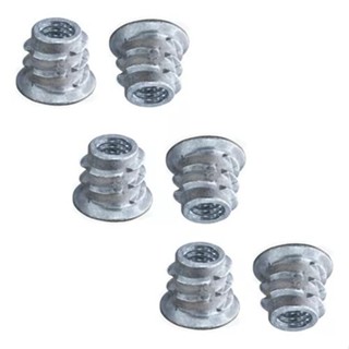 Bucha Americana M4 x 10 em Zamac- Para Madeira - 25; 50 ou 100 Peças em Oferta na Shopee