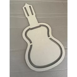 Gabarito Molde Para Petisqueira Personalizado Violão Mdf Cru 6mm