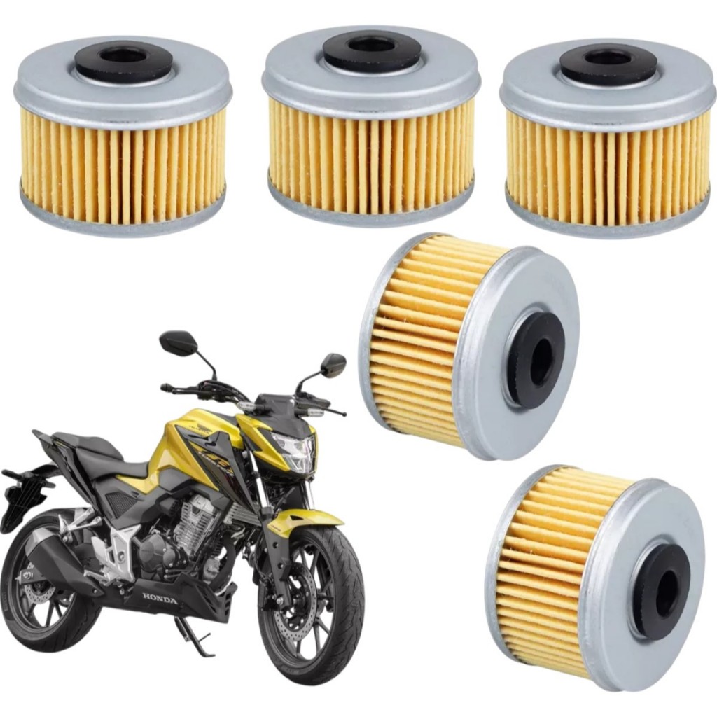 Kit 5 Filtro Oleo Honda Cb300f Twister Nova Cb 300f Twister