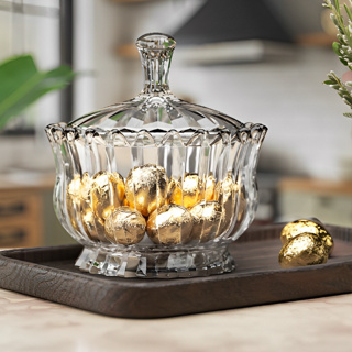 Bomboniere  Milan ou Brasília  de Cristalino com Tampa 900ml - Dumiat em Oferta na Shopee