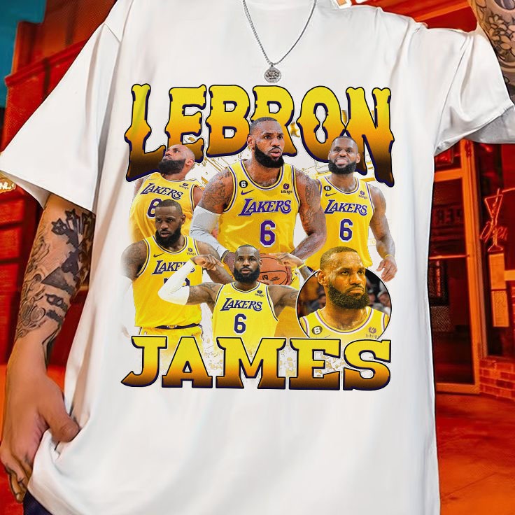 Camiseta 100% Algodão Camisa Unissex do P ao G5 NBA Trio das Lendas Kobe Bryant, Lebron James, MJ