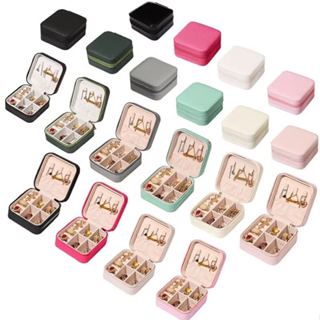 KIT 12 pcs Porta Jóias Portátil Caixinha Bolsa de Armazenamento Colar Brincos Anéis em Oferta na Shopee