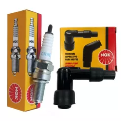 Vela e Cachimbo P/ Suzuki Yes 125 / Intruder 125 2007-2015 Ngk
