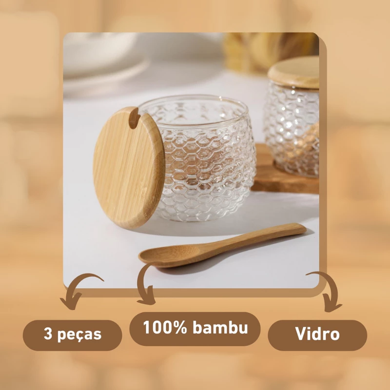 Meleira de Vidro com Tampa — foto 6
