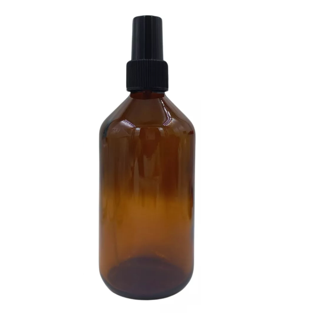 Frasco De Vidro Âmbar 250ml C/ Válvula Spray R24 KIT (20 UNIDADES) oleos essenciais, aromaterapia
