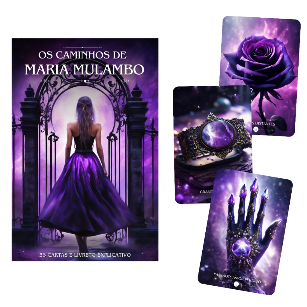 Baralho Pomba Gira Os Caminhos De Maria Mulambo Deck 36 Cartas Oráculo 100% Plastificado