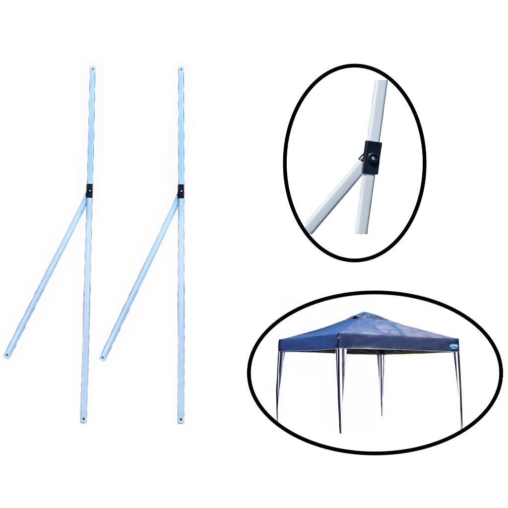 Peças Tenda Gazebo 2 Hastes Barra Teto Y Diagonal 110cm Praia Bel Mor