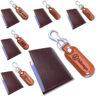 Carteira Porta Documento Chaveiro Couro Automotivo Carro Premium porta documento carteira Universal em Oferta na Shopee
