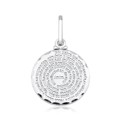 Pingente em prata 925 pai nosso pequeno 11mm