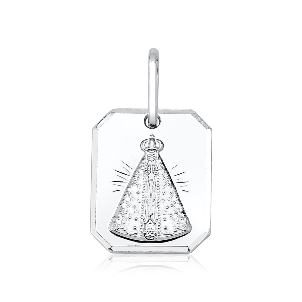 Pingente Placa Nossa Senhora Prata 925 em Oferta na Shopee