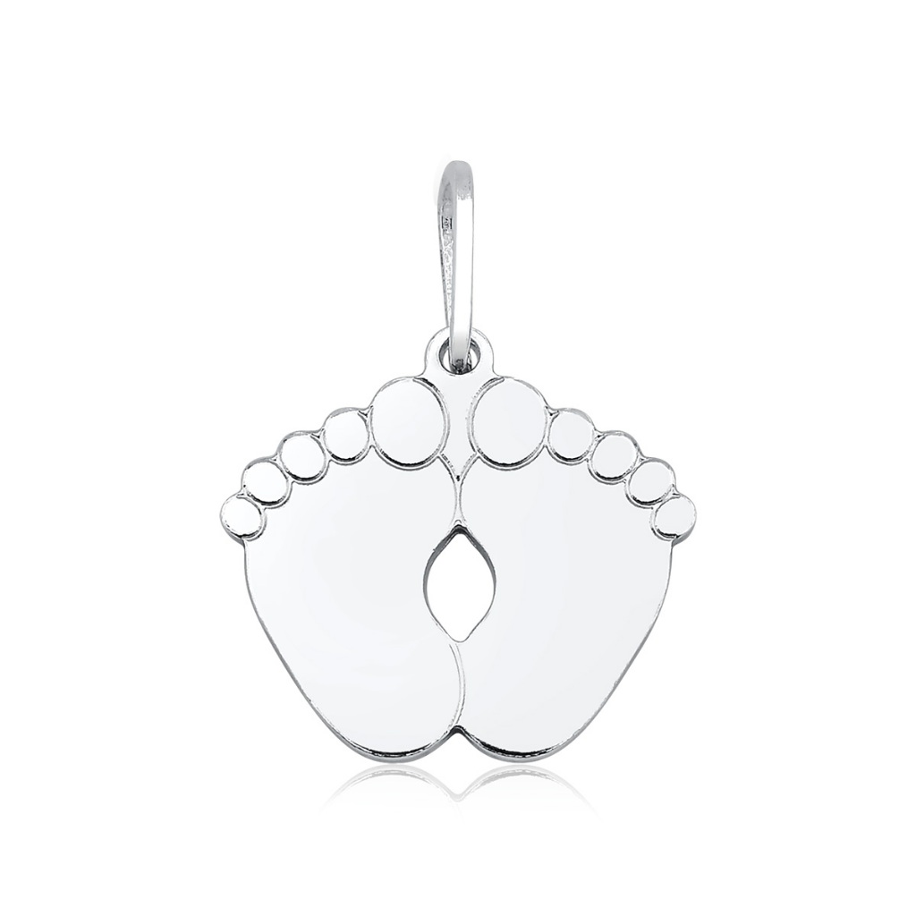 Pingente de Prata 925 Pés Bebê em Oferta na Shopee