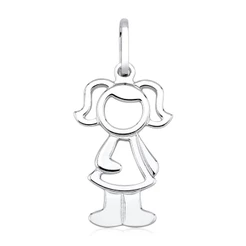 Pingente Prata 925 menina