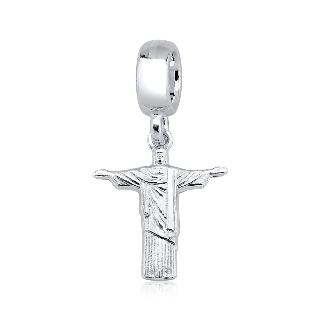 Berloque Cristo Redentor prata 925 em Oferta na Shopee