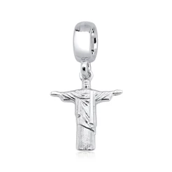 Berloque Cristo Redentor prata 925
