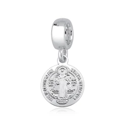 Berloque São Bento prata 925 12mm x 12mm