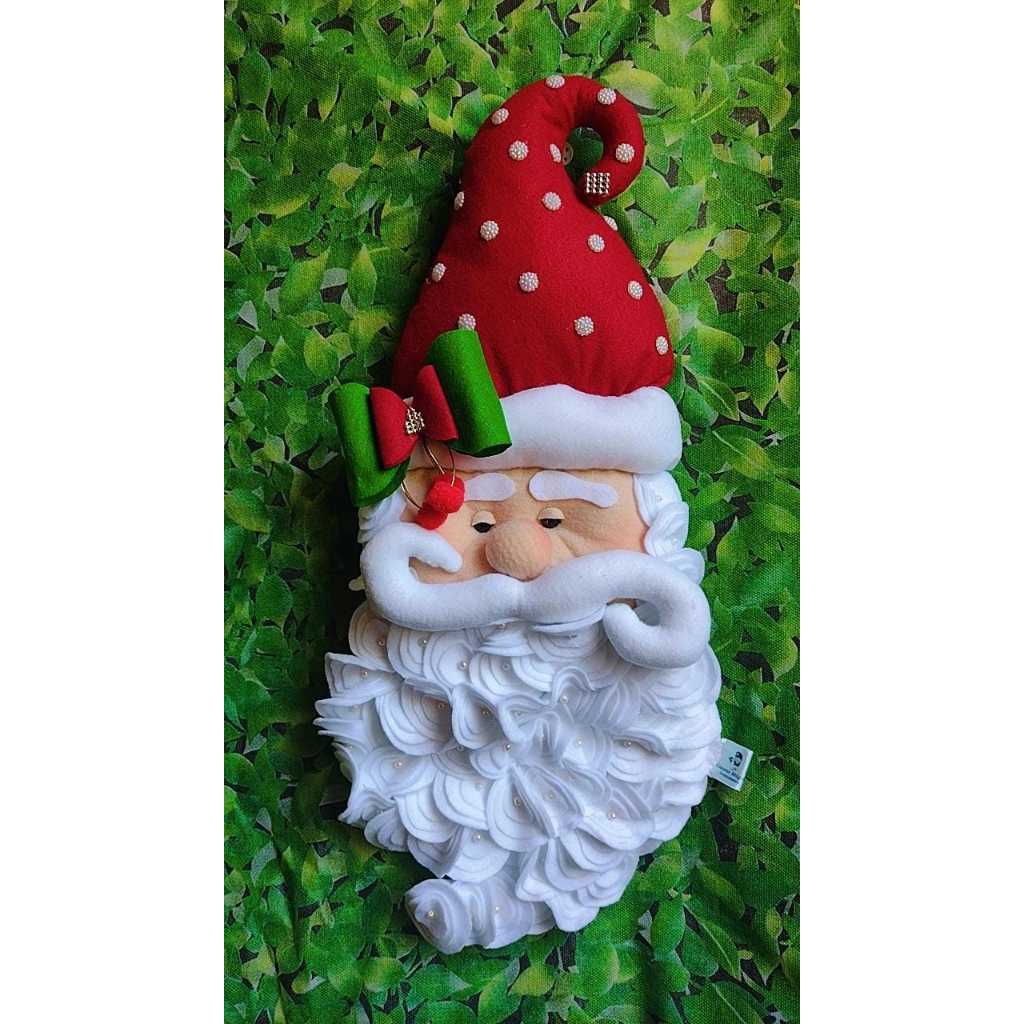 Papai Noel de porta 3D natal final de ano natalino arvore de natal presente duende merry christmas polo norte natalina