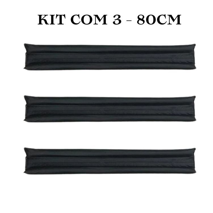 Kit Com 3 Protetor Vedador Impermeável Para Porta 70cm e 80cm resistente e veda muito bvem.