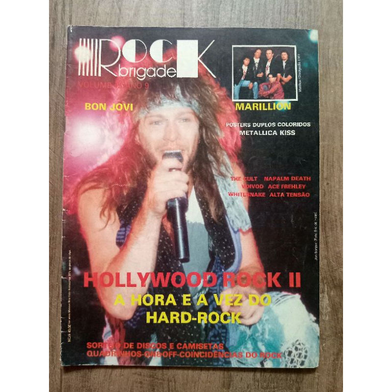Revista Rock Brigade 1990 Bon Jovi