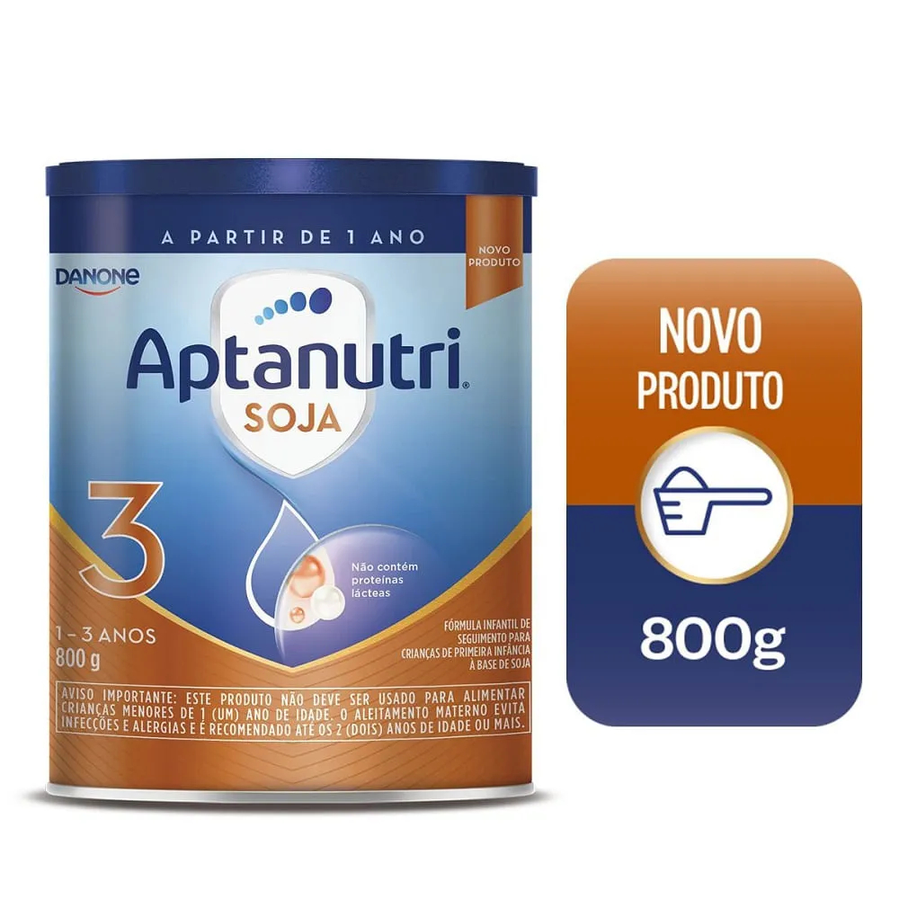 Aptanutri Soja 3 Danone 800g em Oferta na Shopee
