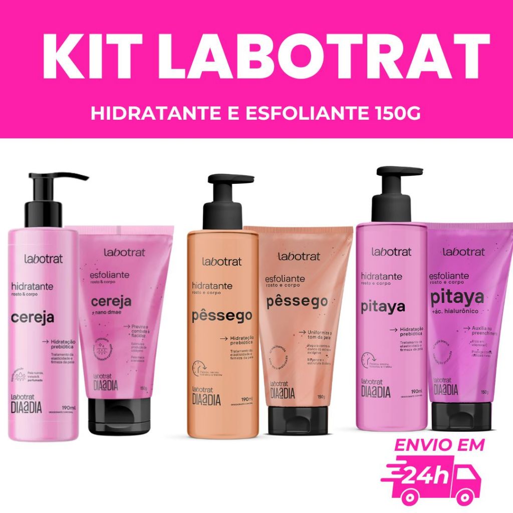 KIT LABOTRAT ESFOLIANTE E HIDRATANTE