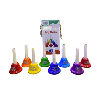Sinos De Mão Musical - Zellminho Coloridos 8 Notas Infantil em Oferta na Shopee