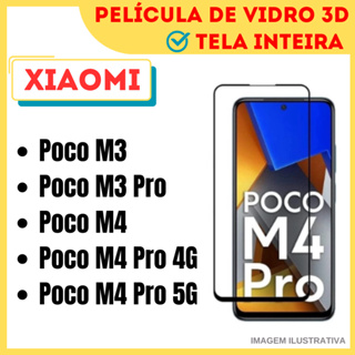 Película de Vidro 3D Para Xiaomi Poco M3/ Poco M3 Pro / Poco M4 / Poco M4 Pro 4G / Poco M4 Pro 5G / Protetor de Tela. em Oferta na Shopee