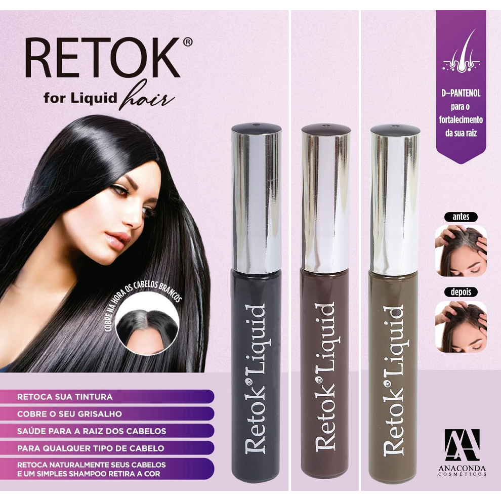 Retok Liquido para Cabelo e Barba Anaconda 8ml em Oferta na Shopee