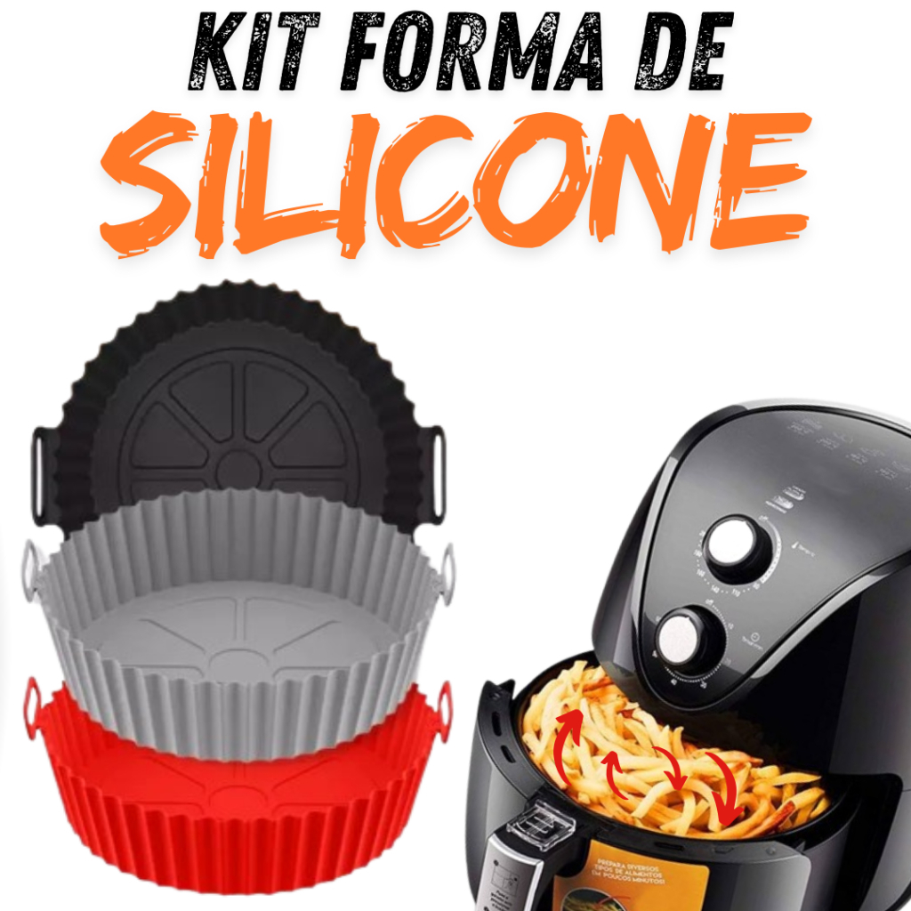 Kit 1/2/3/4 Formas Silicone Para Air Fryer Para Cozinha em Oferta na Shopee