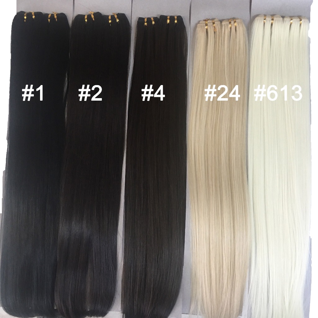 Aplique de Cabelo Orgânico Similar Humano Liso 70 Cm 100g Tecido 2telas/pacote Fashion you em Oferta na Shopee