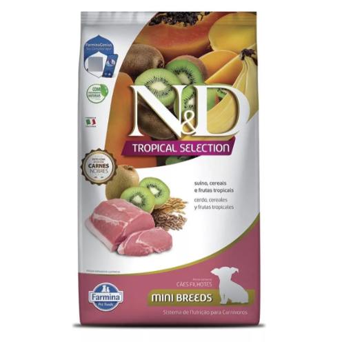 Ração N&d Tropical Selection Suíno Cães Filhotes Mini 2KG