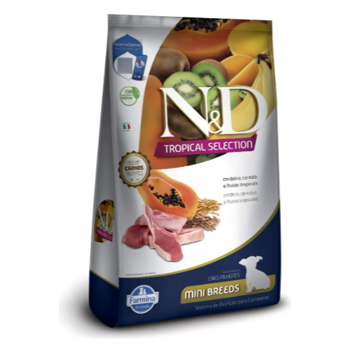 N&d Tropical Selection Cão Filhote Mini Cordeiro 2,5kg