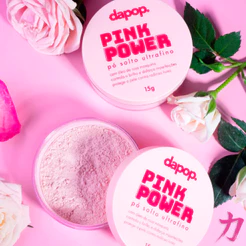Pó Solto Ultrafino Pink Power Com Rosa Mosqueta - Dapop