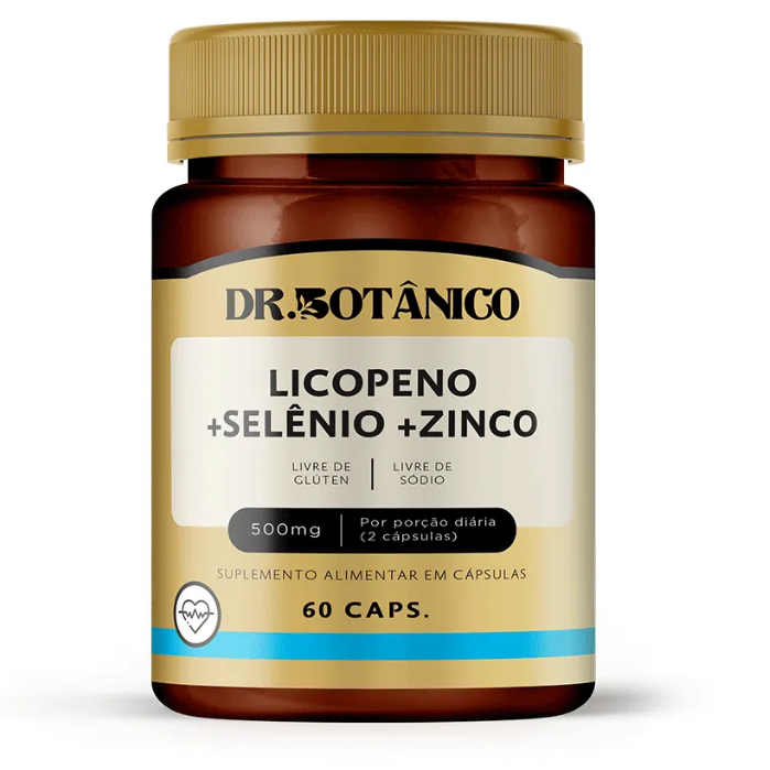 LICOPENO COM SELÊNIO E ZINCO 60CAPS DR BOTÂNICO
