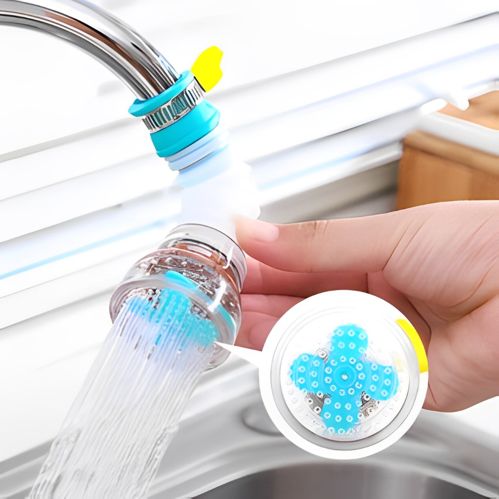 Chuveirinho Bico Retrátil Giratória 360° Filtro De Água Arejador Torneira Promoção(Com Filtro De Partículas)