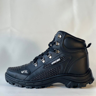 Bota Meu Drip Motoqueiro Cat Camuflada Tatica 100% Couro Sintético LANÇAMENTO