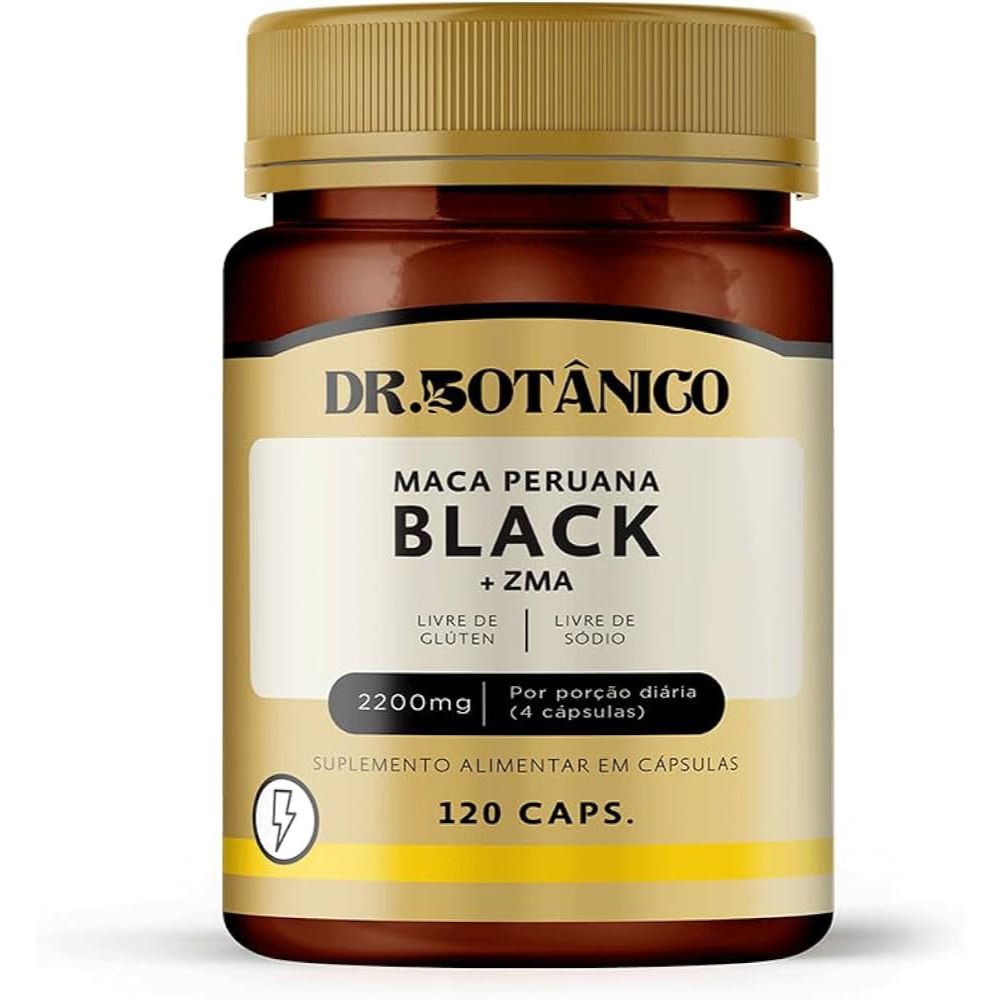 MACA PERUANA BLACK COM ZMA 120CAPS DR BOTÂNICO