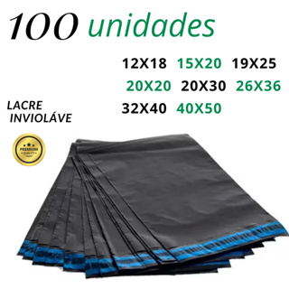 Envelope De Segurança 100 Unidades Aba Adesiva Embalagem Correio Ecommerce em Oferta na Shopee