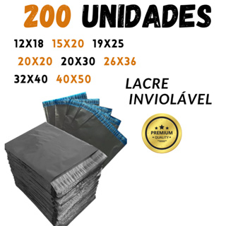 Envelope De Segurança 200 Unidades Aba Adesiva Embalagem Correio Ecommerce Saco Adesivado em Oferta na Shopee