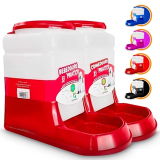 Kit Bebedouro Comedouro Automatico Cachorro Gato Prático 3 litros - Alvorada em Oferta na Shopee