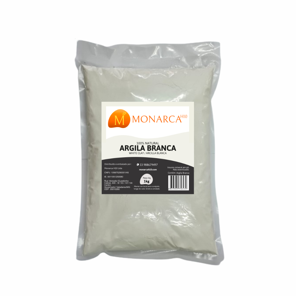 Argila Branca 1kg - clareadora (Skincare) Máscara Para O Rosto