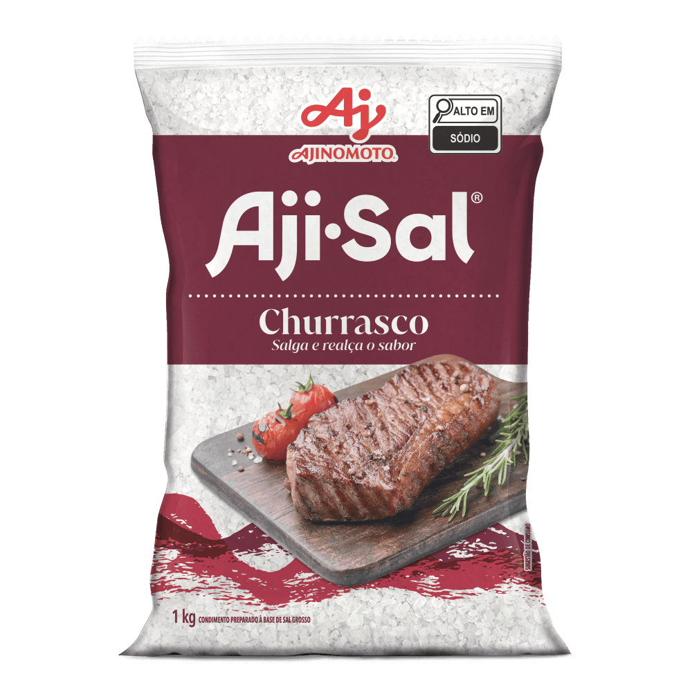 Aji-sal Sal Grosso Especial Para Churrasco Ajinomoto Pacote 1kg em Oferta na Shopee