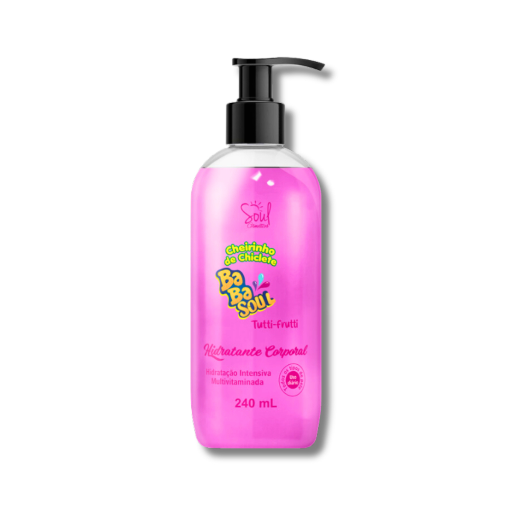 Hidratante Corporal – Baba Soul Cheirinho de Chiclete Tutti-Frutti – 240ml