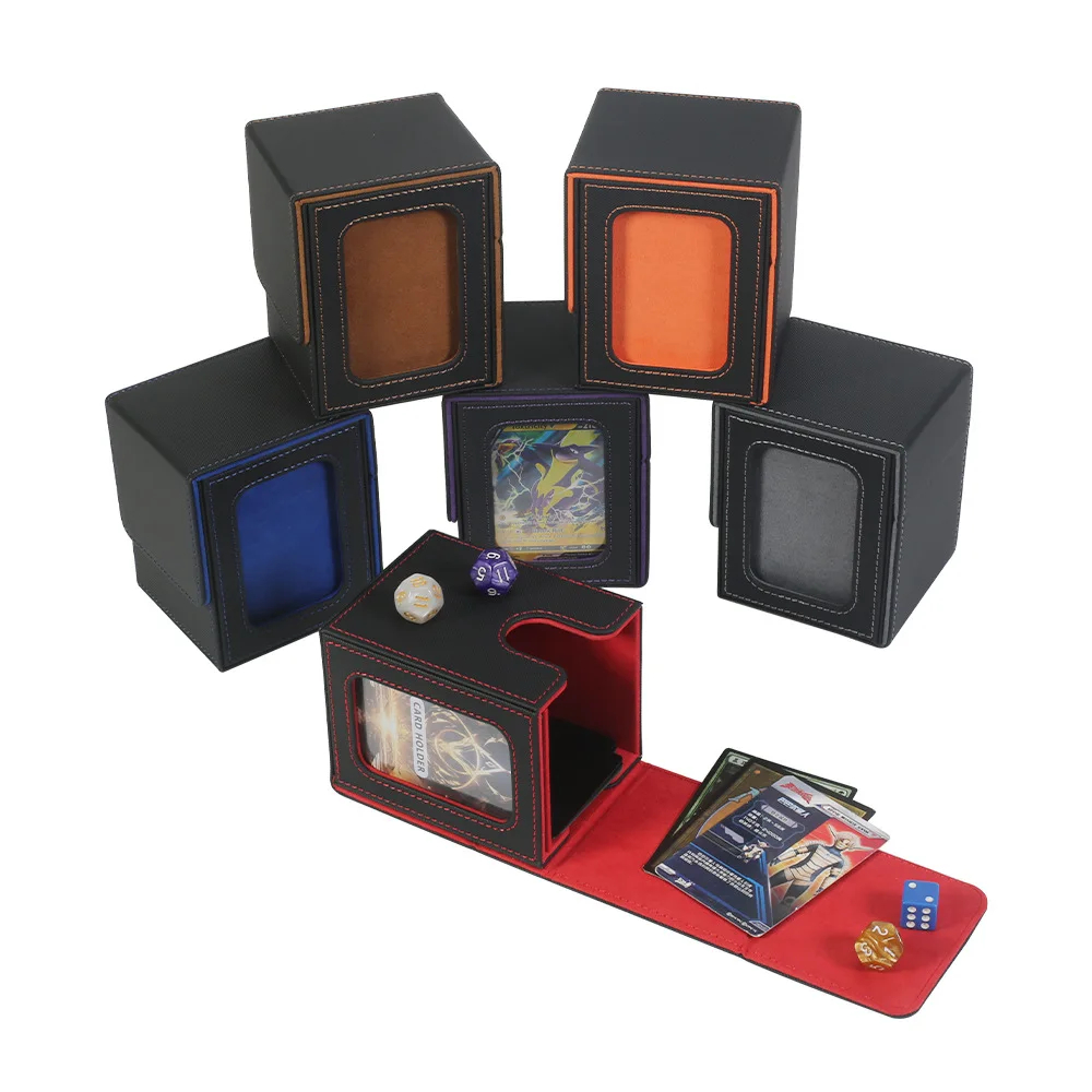 premium yugioh deck box Amazon.com: VEHASAYO Custom Card Deck Box, Make Your Own Card Cases, Premium  Leather Deck Case for TCG, MTG, CCG, OCG Storage, Compatible with Magic The  Gathering : Toys & Games