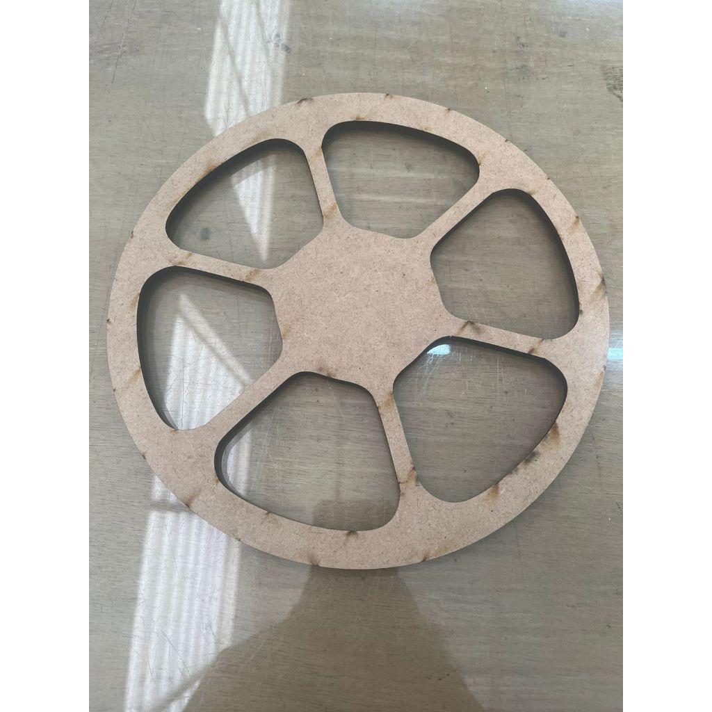 Molde Gabarito Personalizado MDF Cru De 6mm 24cm 2 Peças